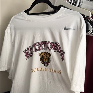 Nike White Kutztown Golden Bears Tee